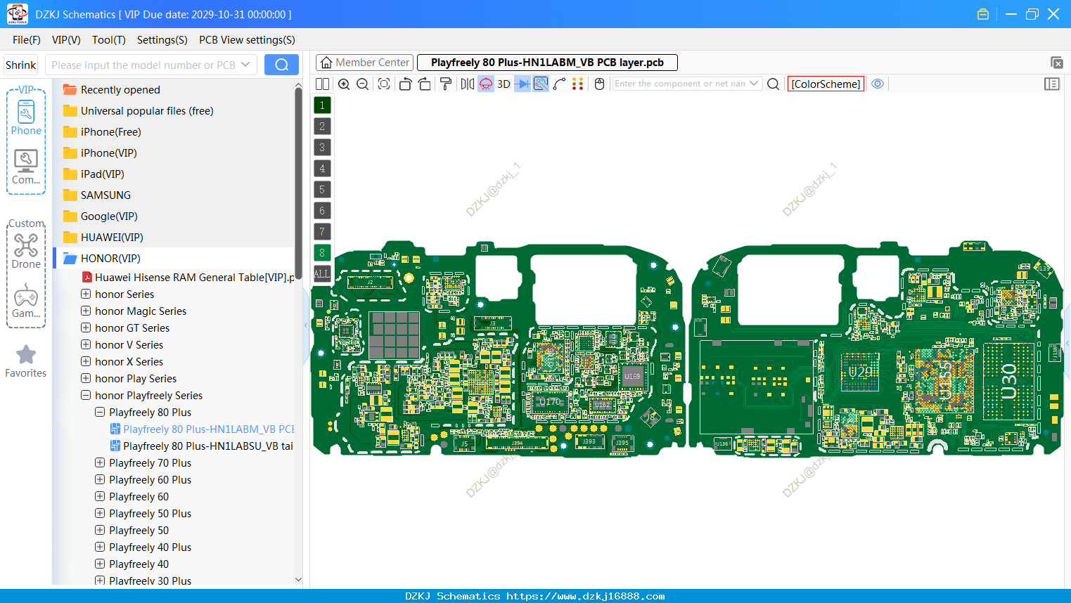 Playfreely 80 Plus-HN1LABM_VB PCB Layer